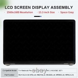 LCD Screen Display Assembly for MacBook Pro 13 A1706 Late 2016-2017 Space Gray