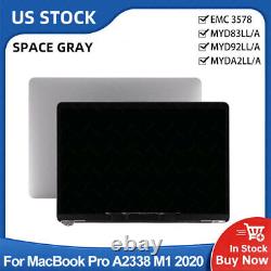 LCD Screen Replacement For MacBook Pro A2338 M1 2020 MYD83LL/A MYD92LL/A Gray
