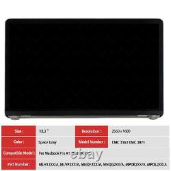 LCD Screen Retina Display Top Assembly for MacBook Pro 13-inch 2016 2017 A1706