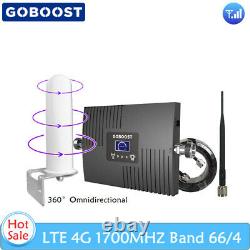 LTE Band 66/4 Cellular Phone Signal Booster Voice Data + Omnidirectional Antenna