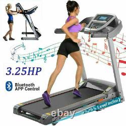 MAX 3.25HP Folding Motorized Electric Treadmill Incline Running Machine with WIFI