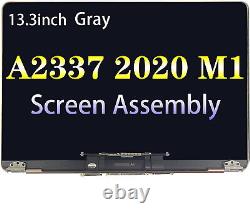 MacBook Air 13.3 A2337 2020 EMC 3598 Retina Full LCD Display Assembly (Grey)