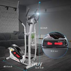 Magnetic Elliptical Machine Exercise Training Home-Gym Fitness Smooth Quiet Gray