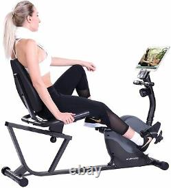 Magnetic Recumbent Exercise Bike Indoor Cycling Stationary Bike Adjustable Seat