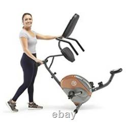 Marcy Recumbent Exercise Bike 8 Resistance Levels Padded Seat LCD Workout Gym