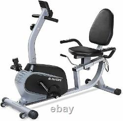 Maxkare Magnetic Recumbent Exercise Bike Indoor Stationary Bike Adjustable Seat