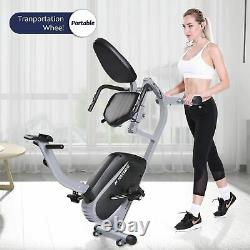 Maxkare Magnetic Recumbent Exercise Bike Indoor Stationary Bike Adjustable Seat