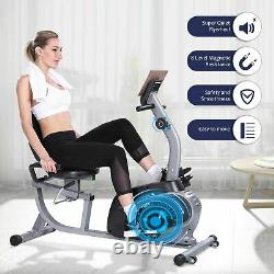 Maxkare Magnetic Recumbent Exercise Bike Indoor Stationary Bike Adjustable Seat