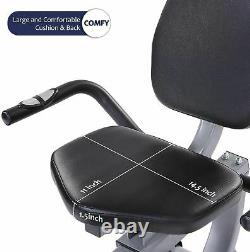 Maxkare Magnetic Recumbent Exercise Bike Indoor Stationary Bike Adjustable Seat