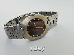 Mens Omega Seamaster Polaris 18K Gold & SS Multifunction Digital watch 2540.50