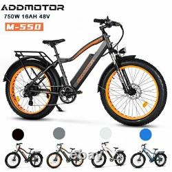 Mountain Electric Bicycle Addmotor M-550 750W 16Ah 26 Fat E-Bike Moped Bike LCD