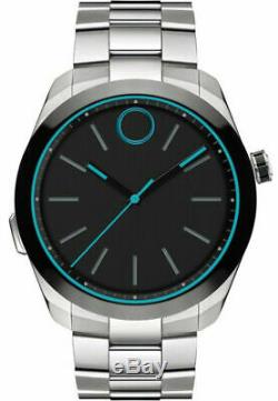 Movado Motion 3660003 Silver Stainless Steel Black Men's Smartwatch