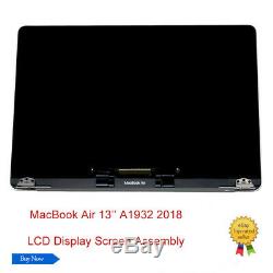 NEW For MacBook Air 13 A1932 2018 LCD Screen Display Assembly Replacement Gray