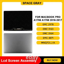 NEW Gray For Apple MacBook Pro A1706 A1708 2016 2017 LCD Screen Display Assembly