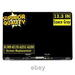 New for MacBook Pro 13 A2289 2020 LCD Screen Display Full Assembly Space Gray