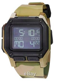 Nixon Regulus Mens Water and Shock Resistant Digital Watch. 46mm. Locking Loop