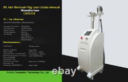 Opt professional hair removal skin tighten nd yag laser tattoo removal machine