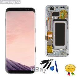 Orchid Gray LCD Display Screen Digitizer Replacement for Samsung Galaxy S8 G950