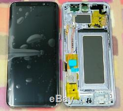 Orchid Grey Samsung S8 LCD Display Touch Digitizer G950F G950A G950T ORIGINALE