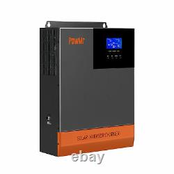 PowMr 3500W Solar Inverter In 80A MPPT Charger Controller DC48V AC110/120V PV145