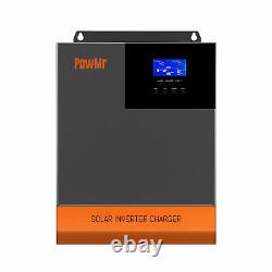 PowMr 3500W Solar Inverter In 80A MPPT Charger Controller DC48V AC110/120V PV145
