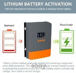 PowMr 60A MPPT Solar Charge Controller 12V/24V/36V/48V DC 0 Layer LCD Display US