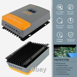 PowMr 60A MPPT Solar Charge Controller 12V/24V/36V/48V DC 0 Layer LCD Display US