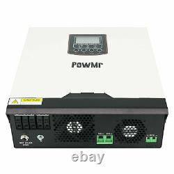 Powmr 5000W Solar Inverter Buit-in 60A PWM Solar Charge Controller DC48V AC220V