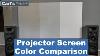 Projector Screen Color Comparison Carl S Place Diy Home Theater Projector Screens