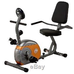 Recumbent Bike Marcy ME-709 Gray Black Orange Cardio Exercise Cycling Cycle