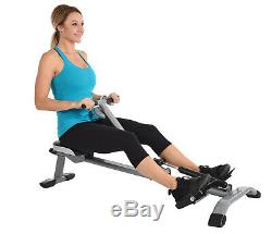 Rowing Machine Rower Hydraulic Resistance Home Gym Exercise Workout Fitness Fold