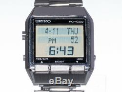SEIKO RC-4000 Datagraph S521-4010, Quartz Digital LCD, Men's Computer Watch 1985