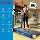 Secondhand ZELUS Folding Treadmill for HomeorOffice Workout w Bluetooth Speaker