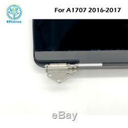 Space Grey A1707 LCD Screen Full Assembly For MacBook Pro Retina 15.4 Display