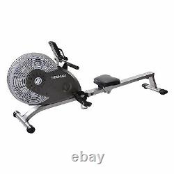 Stamina Products 1406 ATS Folding Cardio Exercise Air Rower Rowing Machine, Gray