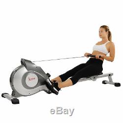 Sunny Health & Fitness SF-RW5515 Magnetic Rowing Machine Rower with LCD Monitor