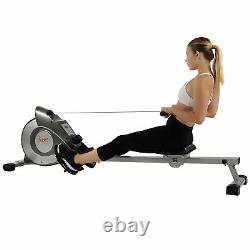 Sunny Health & Fitness SF-RW5515 Magnetic Rowing Machine Rower with LCD Monitor
