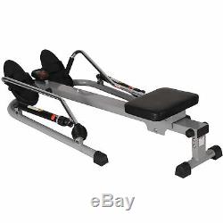 Sunny Health and Fitness 12 Level Resistance Rowing Machine Rower with Independent