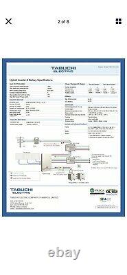 TABUCHI 5.5kw Hybrid Inverter output 110v&220v All in One Solar System(no bat)