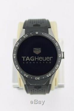 Tag Heuer Connected SAR8A80. FT6045 Smart Watch Mens Black LCD Digital Case 45 46