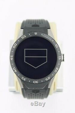 Tag Heuer Connected SAR8A80. FT6045 Smart Watch Mens Black LCD Digital Case 45 46