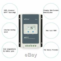Tracer4210AN 40A MPPT Solar Panel Charge Controller Negative Ground 12 24V AUTO