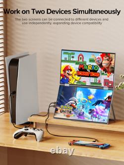 UPERFECT 15.6 Portable FHD Monitor Foldable Stackable for Dual Display Needs