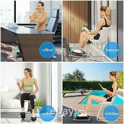 Under Desk Elliptical Machine, Pedal Bike Exerciser with LCD Display Home/Office