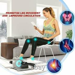 Under Desk Elliptical Machine, Pedal Bike Exerciser with LCD Display Home/Office