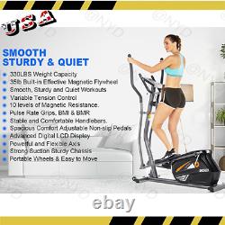 Upgraded Home 10 Level Resistance Magnetic Indoor Elliptical Machine Trainer USA