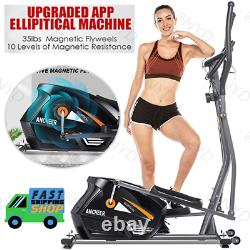 Upgraded Home 10 Level Resistance Magnetic Indoor Elliptical Machine Trainer USA