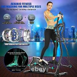 Upgraded Magnetic Elliptical Exercise Fitness Training Machine Cardio Mute Quiet