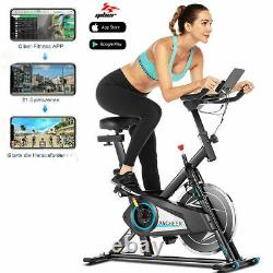 Upgraded Upright Exercise Bike Interactive Workout Trainer Heart rate