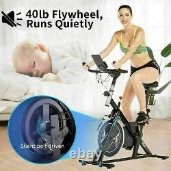 Upgraded Upright Exercise Bike Interactive Workout Trainer Heart rate